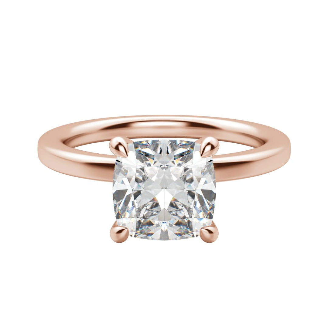 LYRE CLASSIC CUSHION CUT MOISSANITE ENGAGEMENT RING