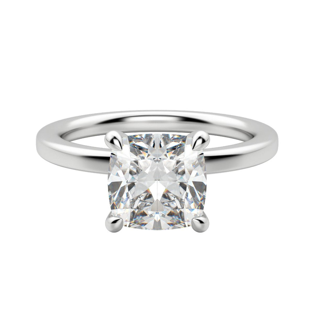 LYRE CLASSIC CUSHION CUT MOISSANITE ENGAGEMENT RING