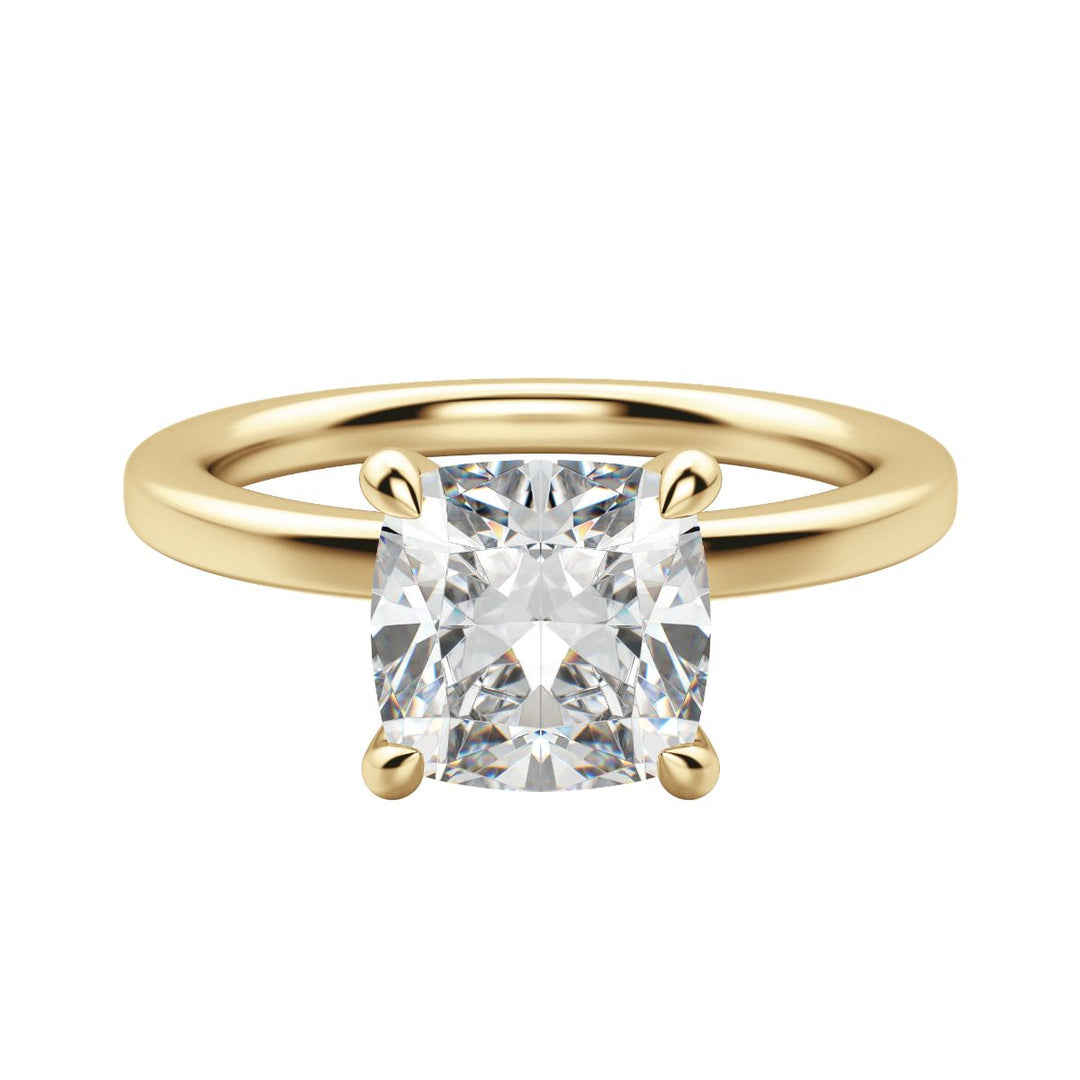 LYRE CLASSIC CUSHION CUT MOISSANITE ENGAGEMENT RING