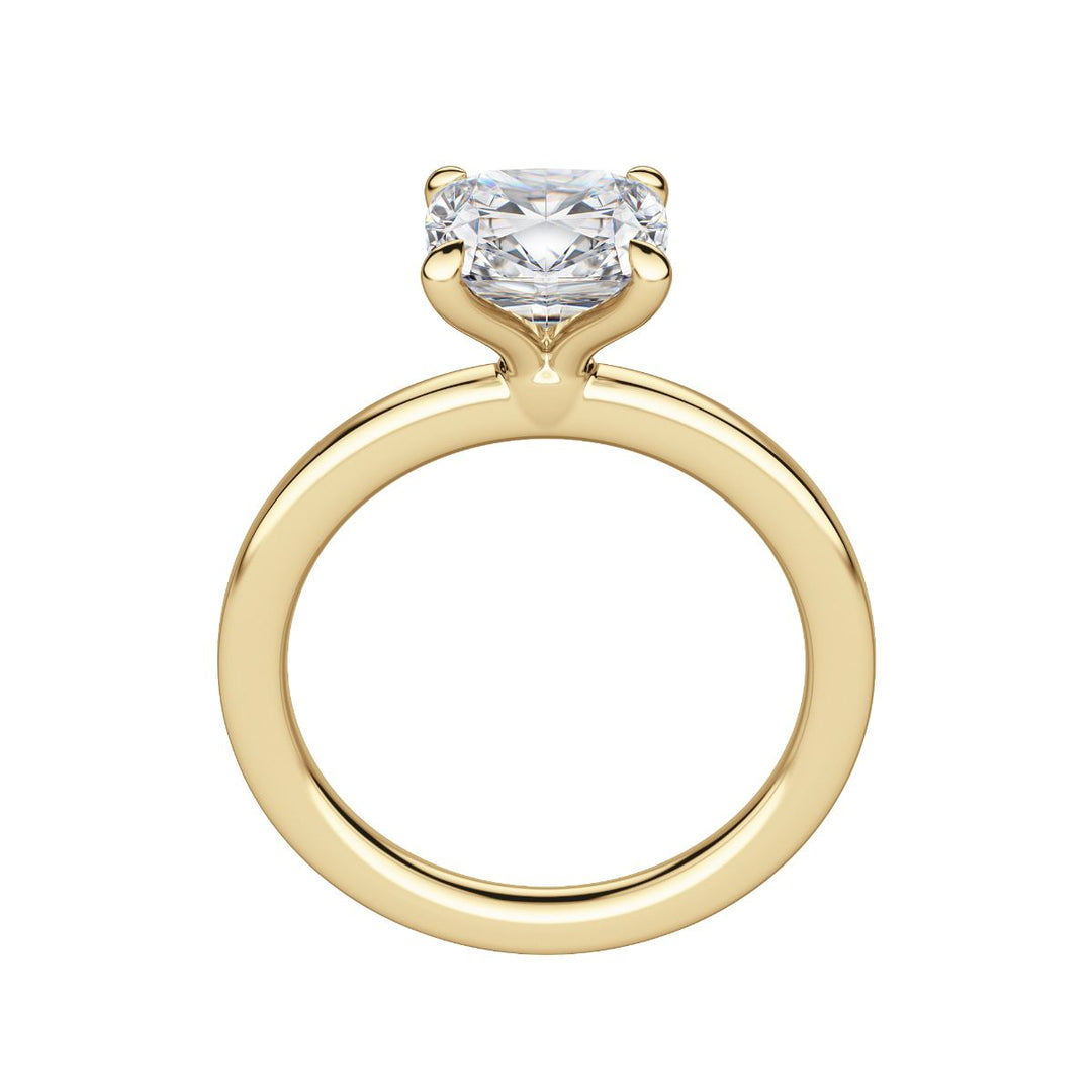 LYRE CLASSIC CUSHION CUT MOISSANITE ENGAGEMENT RING