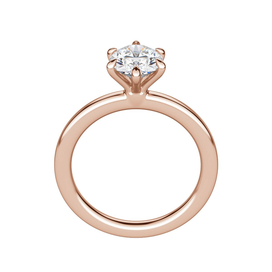 LYRE CLASSIC OVAL CUT MOISSANITE ENGAGEMENT RING