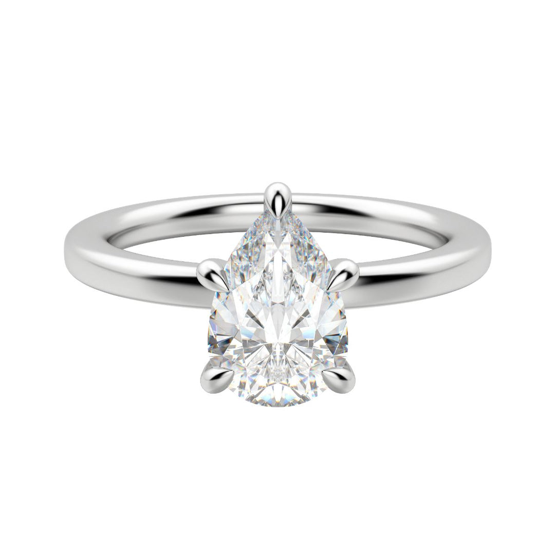 LYRE CLASSIC PEAR CUT MOISSANITE ENGAGEMENT RING