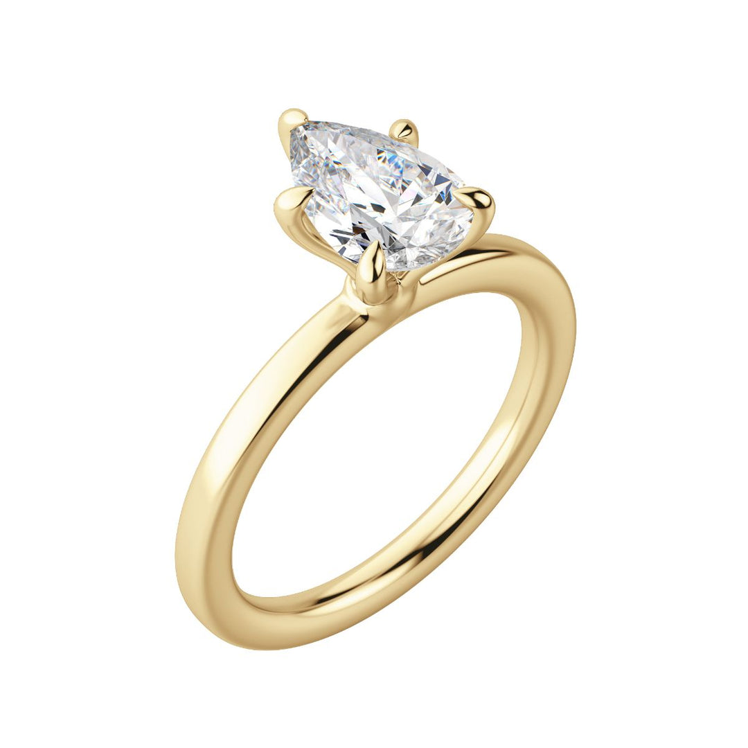 LYRE CLASSIC PEAR CUT MOISSANITE ENGAGEMENT RING