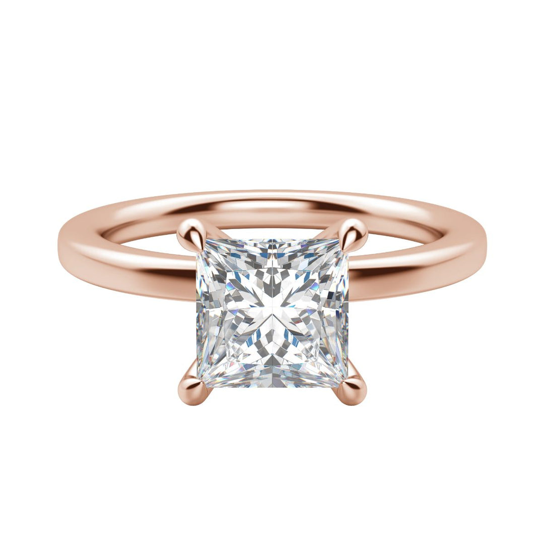 LYRE CLASSIC PRINCESS CUT MOISSANITE ENGAGEMENT RING