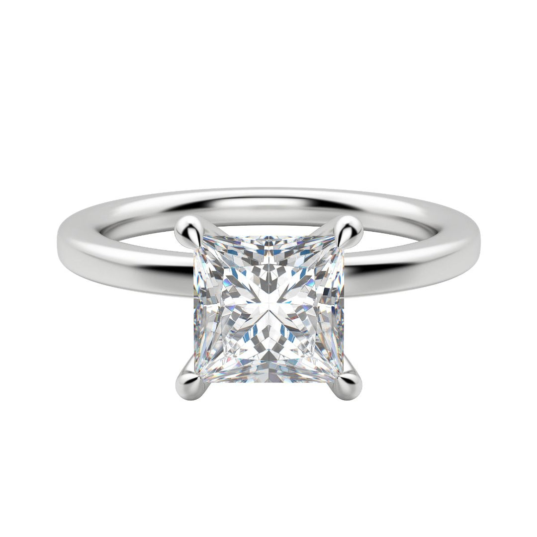 LYRE CLASSIC PRINCESS CUT MOISSANITE ENGAGEMENT RING