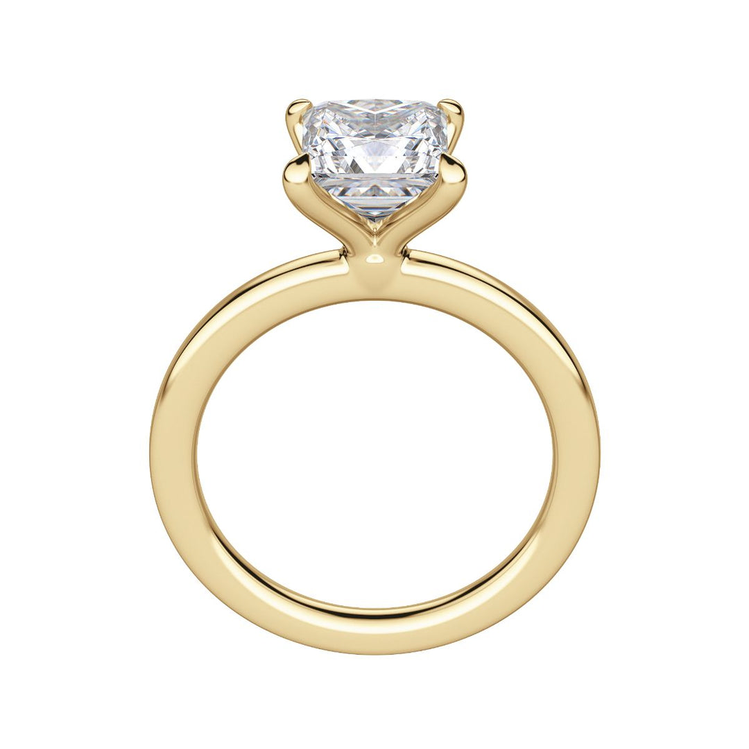 LYRE CLASSIC PRINCESS CUT MOISSANITE ENGAGEMENT RING