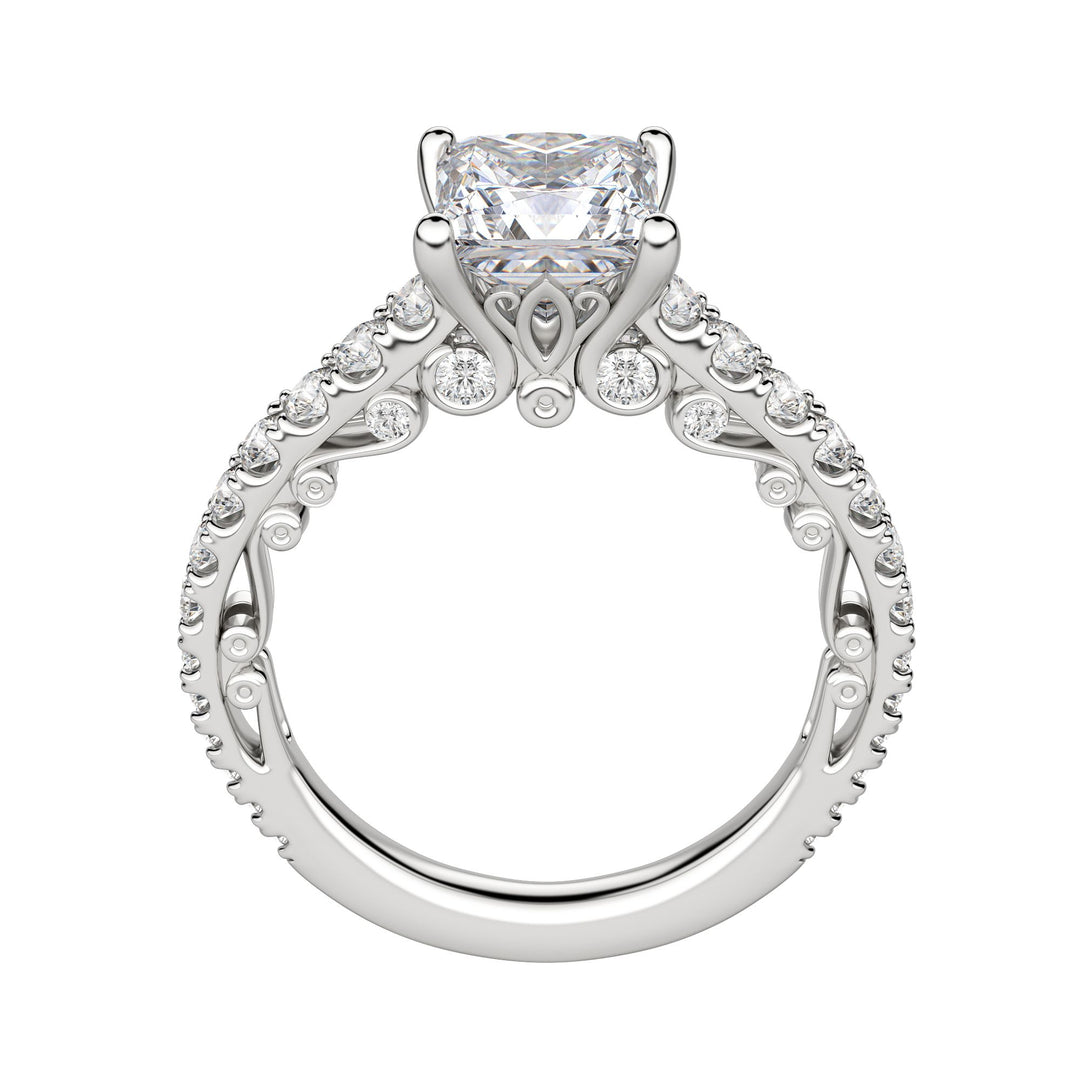 MAUD PRINCESS CUT MOISSANITE ENGAGEMENT RING