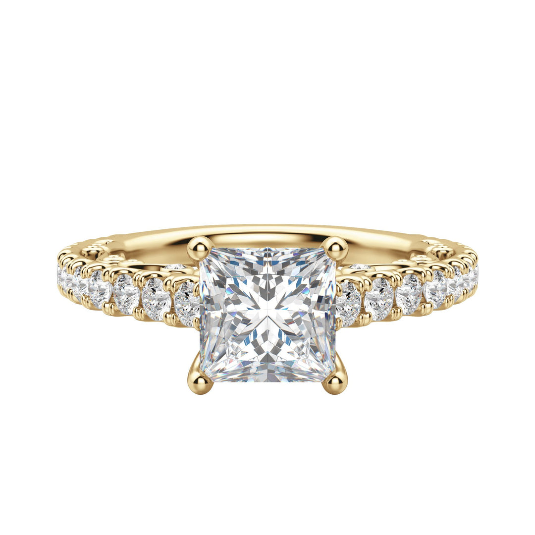 MAUD PRINCESS CUT MOISSANITE ENGAGEMENT RING