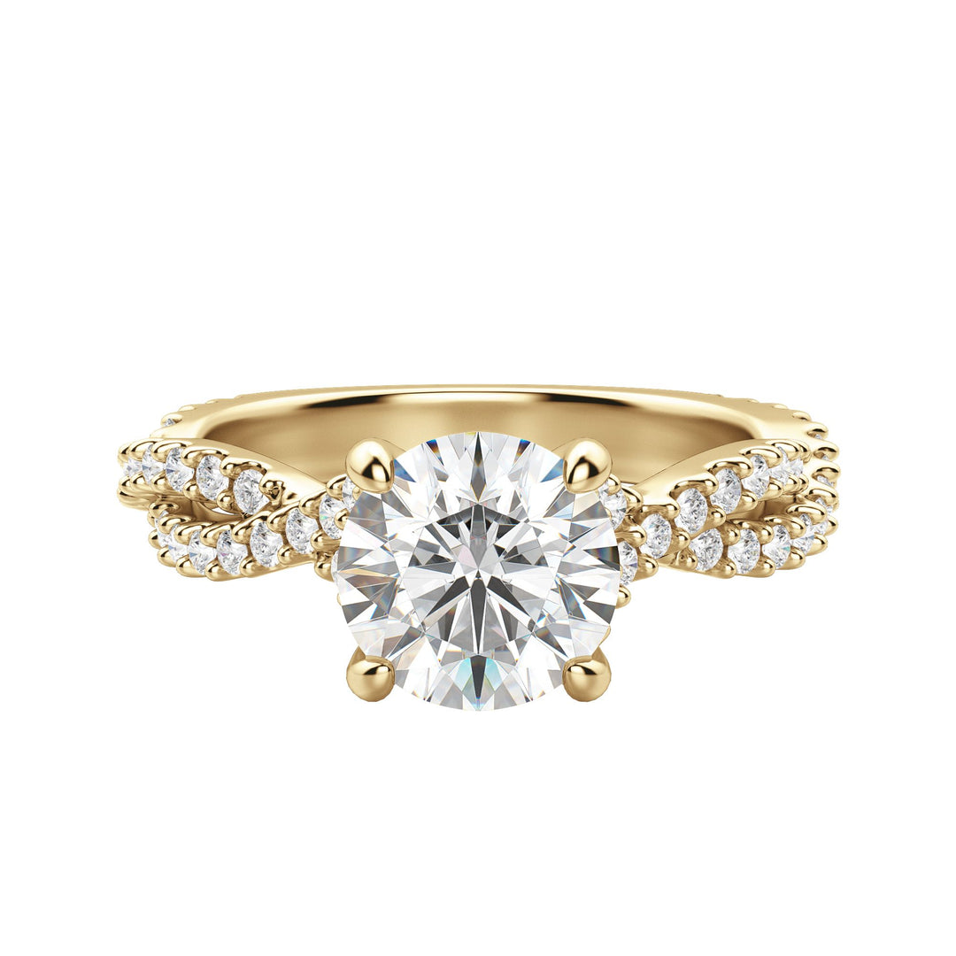 MORA BOLD ROUND CUT MOISSANITE ENGAGEMENT RING