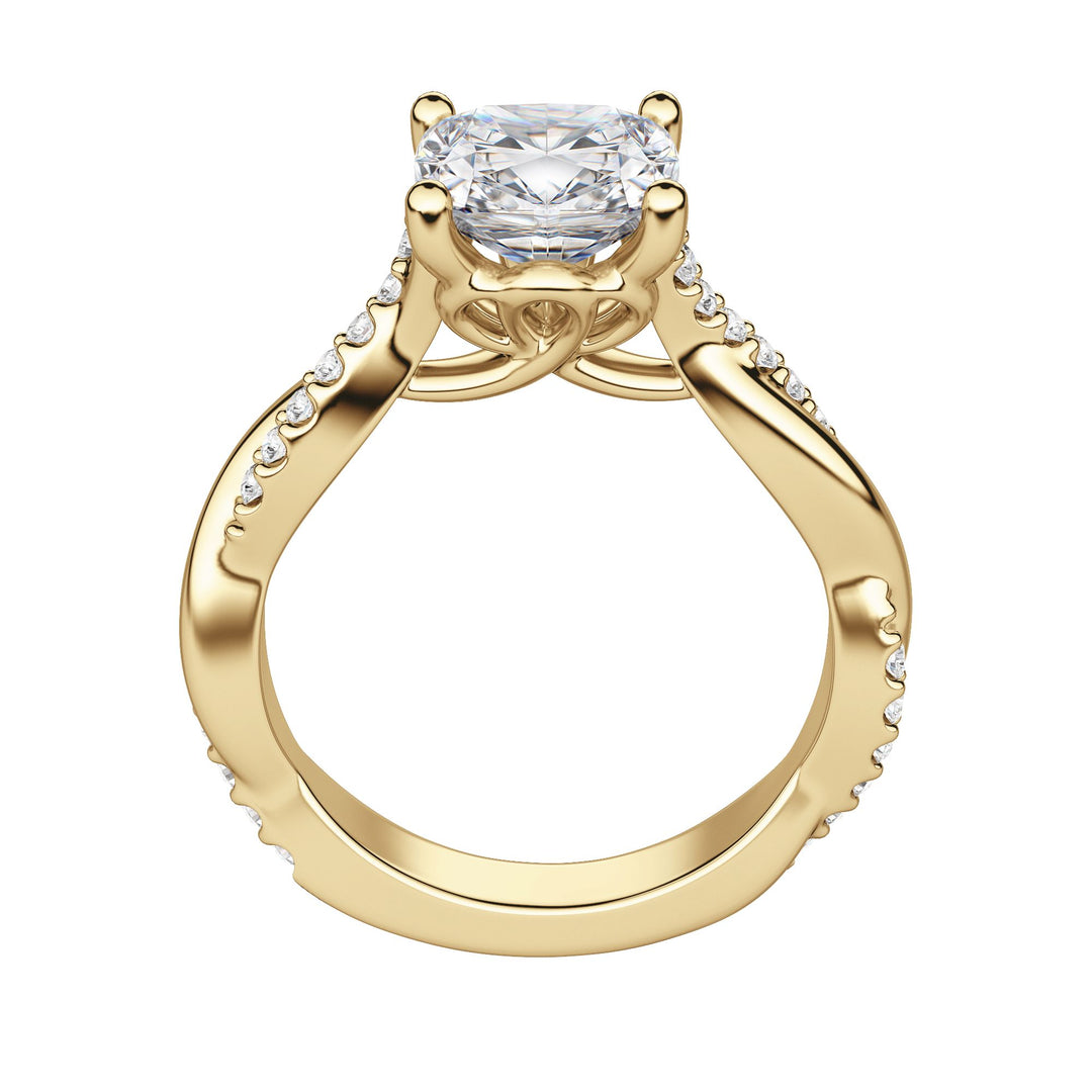 MORA CUSHION CUT MOISSANITE ENGAGEMENT RING