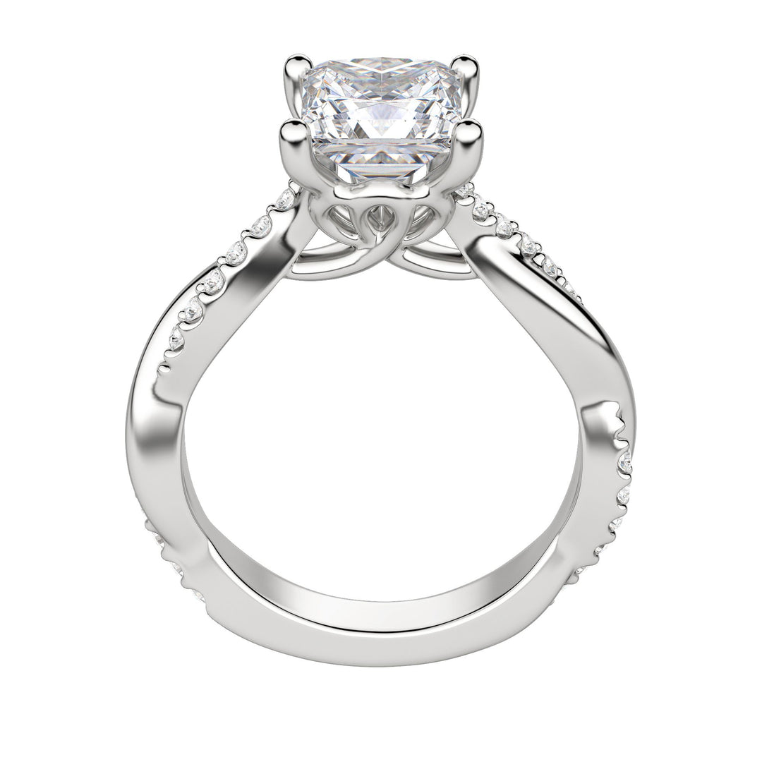 MORA PRINCESS CUT MOISSANITE ENGAGEMENT RING