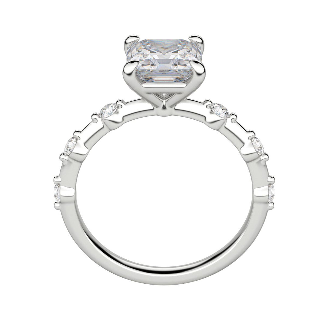 NAPA ASSCHER CUT MOISSANITE ENGAGEMENT RING