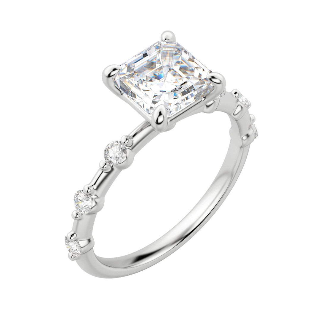 NAPA ASSCHER CUT MOISSANITE ENGAGEMENT RING