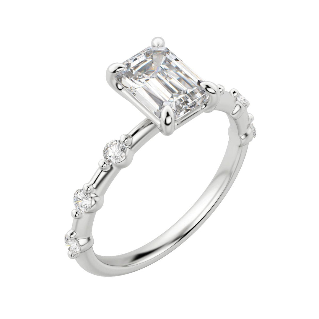 NAPA EMERALD CUT MOISSANITE ENGAGEMENT RING