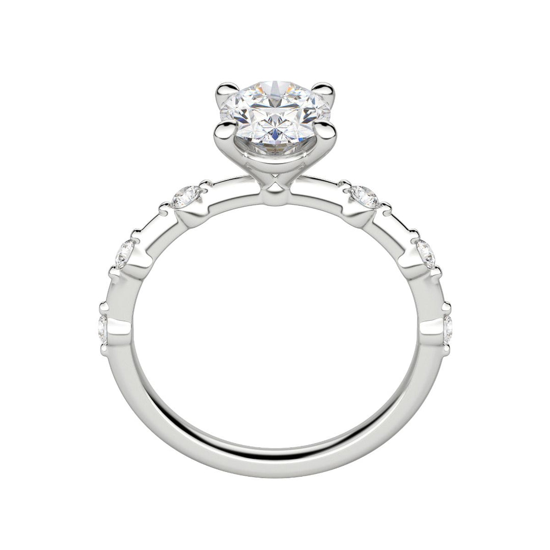 NAPA OVAL CUT MOISSANITE ENGAGEMENT RING