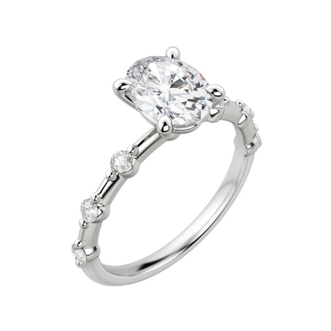 NAPA OVAL CUT MOISSANITE ENGAGEMENT RING