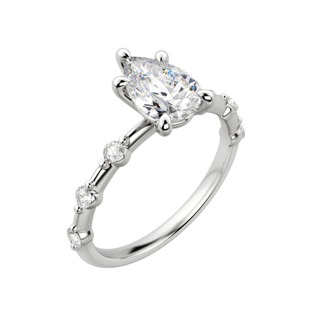 NAPA PEAR CUT MOISSANITE ENGAGEMENT RING