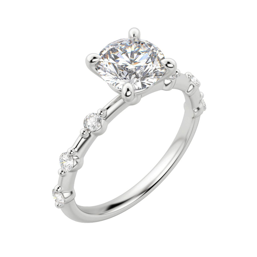 NAPA ROUND CUT MOISSANITE ENGAGEMENT RING