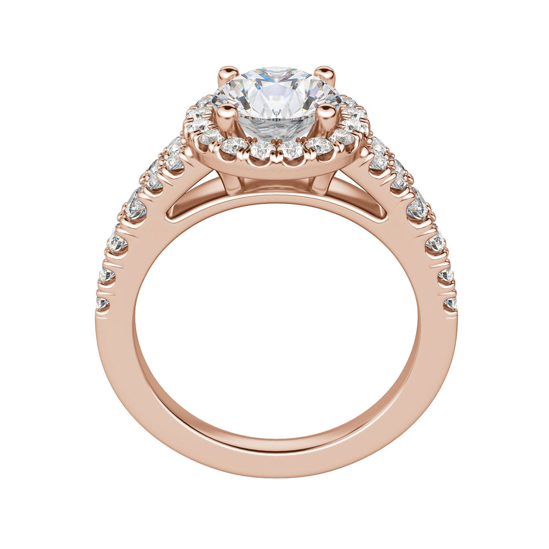 NOTA ROUND CUT MOISSANITE ENGAGEMENT RING