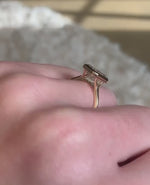 Load and play video in Gallery viewer, 3CT Emerald Cut Lab Grown Diamond Solitaire Ring, Bezel Set Solid Gold Ring