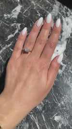 Load and play video in Gallery viewer, East to West Cushion Cut 2 Carat IGI Certified Lab Grown Diamond Solitaire Engagement Ring