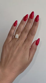 Load and play video in Gallery viewer, 3 Carat Elongated Cushion Cut Lab Grown Diamond Solitaire Engagement Ring