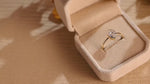 Load and play video in Gallery viewer, Bezel Set Pear Cut Lab Grown Diamond Engagement Ring