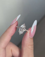 Load and play video in Gallery viewer, Marquise Lab Grown Diamond Engagement Ring, 3 CT Marquise Cut Ring