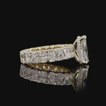 Load and play video in Gallery viewer, Radiant Cut Lab Diamond Engagement Ring | Gold,Platinum or Silver Prong Set