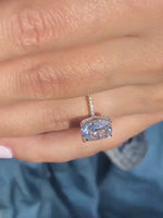 Load and play video in Gallery viewer, 3.5 CT IGI Certified Cushion Cut Lab Grown Diamond Engagement Ring