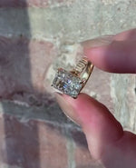 Load and play video in Gallery viewer, Radiant Cut 5.15ctw Lab Grown Diamond Engagement Ring IGI Certified