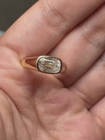 Load and play video in Gallery viewer, 2 CT Cushion Lab Grown Diamond Engagement Ring – IGI Certified Bezel Set Cushion Lab Diamond Ring