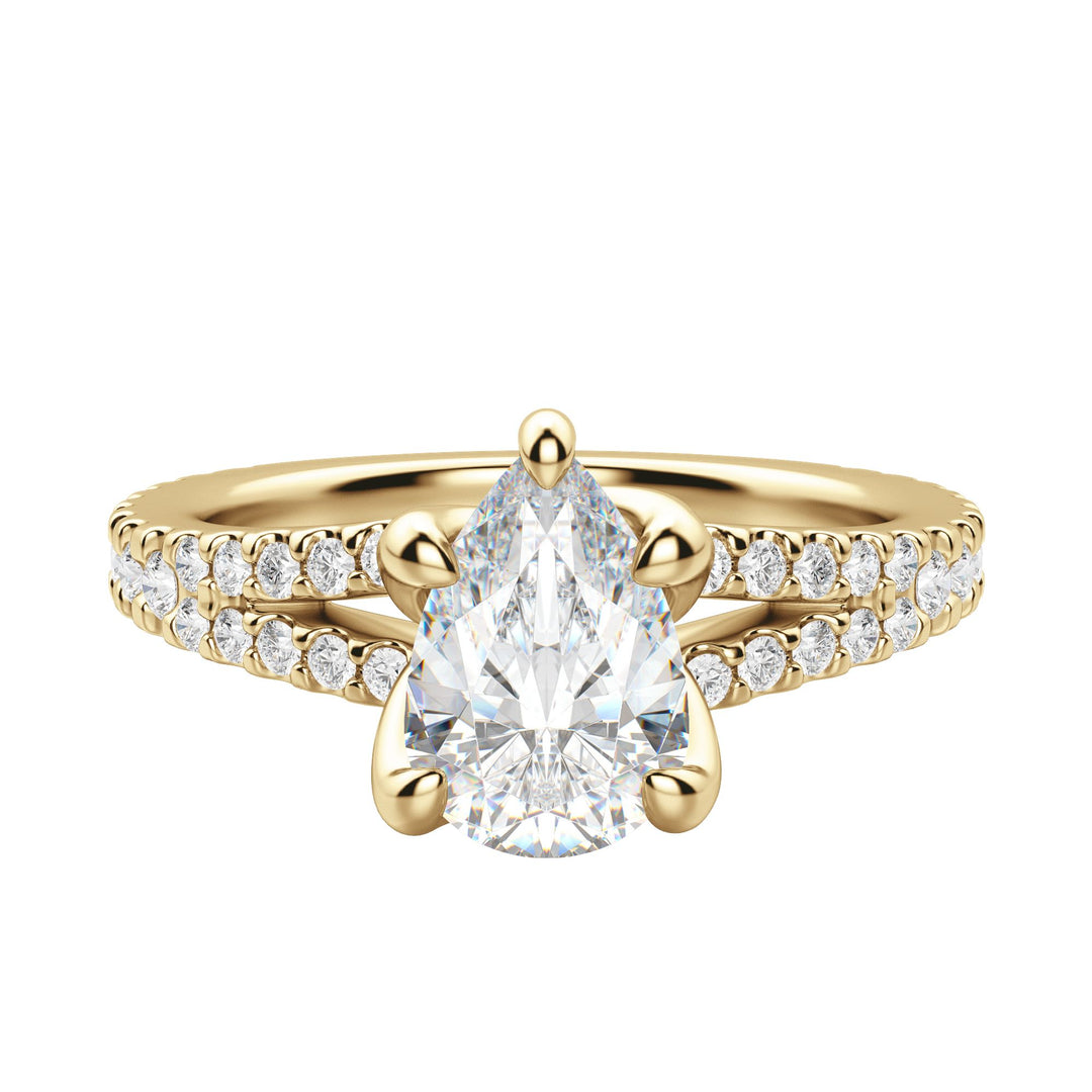 RAIA PEAR CUT MOISSANITE ENGAGEMENT RING