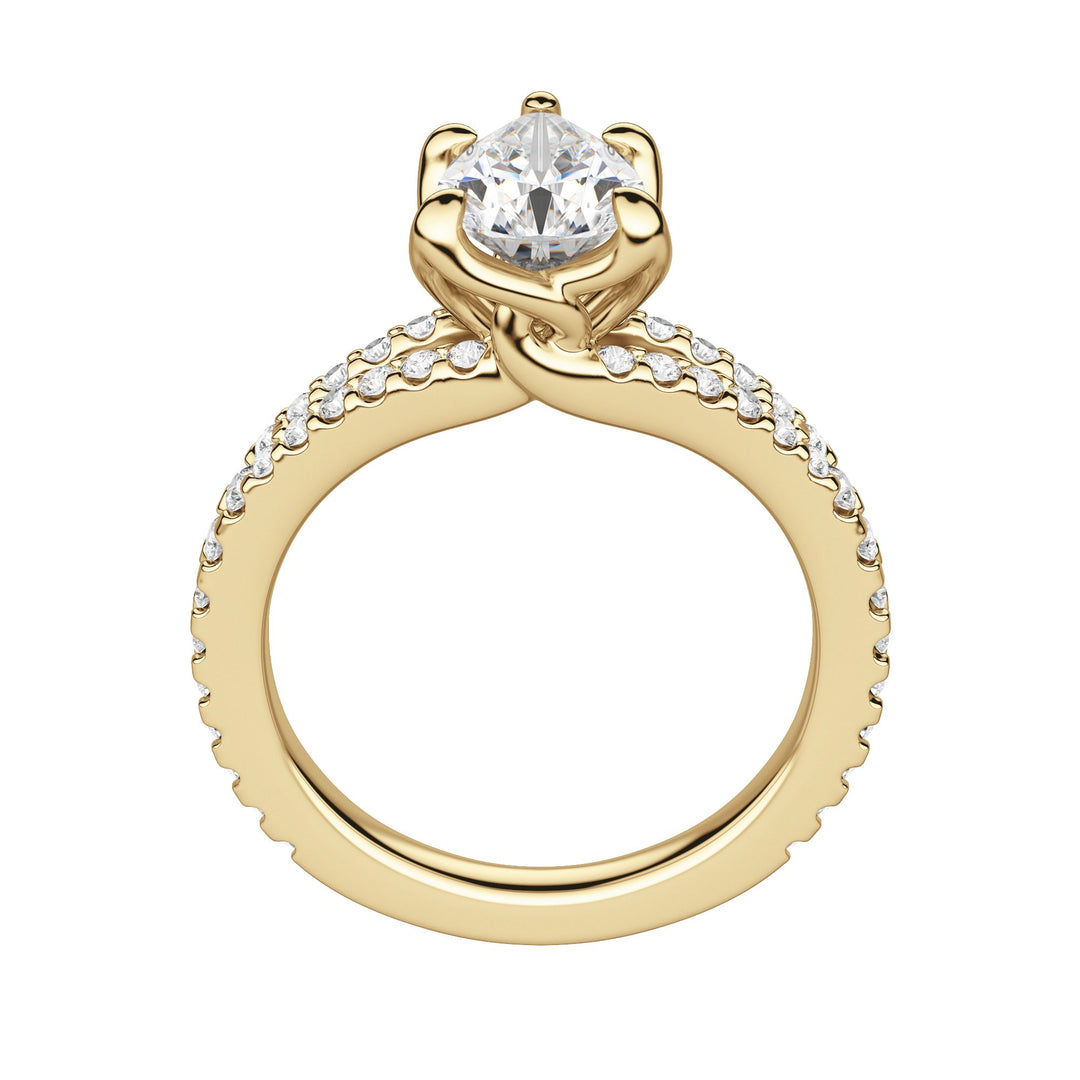 RAIA PEAR CUT MOISSANITE ENGAGEMENT RING