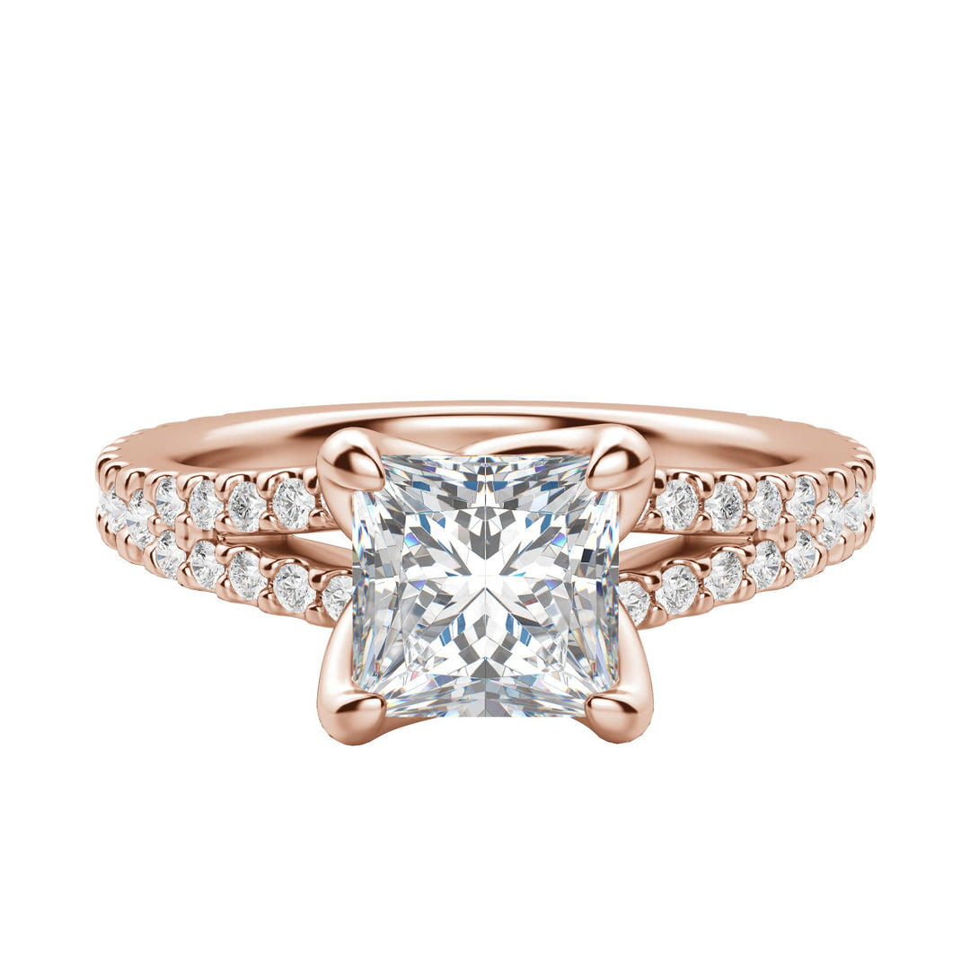 RAIA PRINCESS CUT MOISSANITE ENGAGEMENT RING