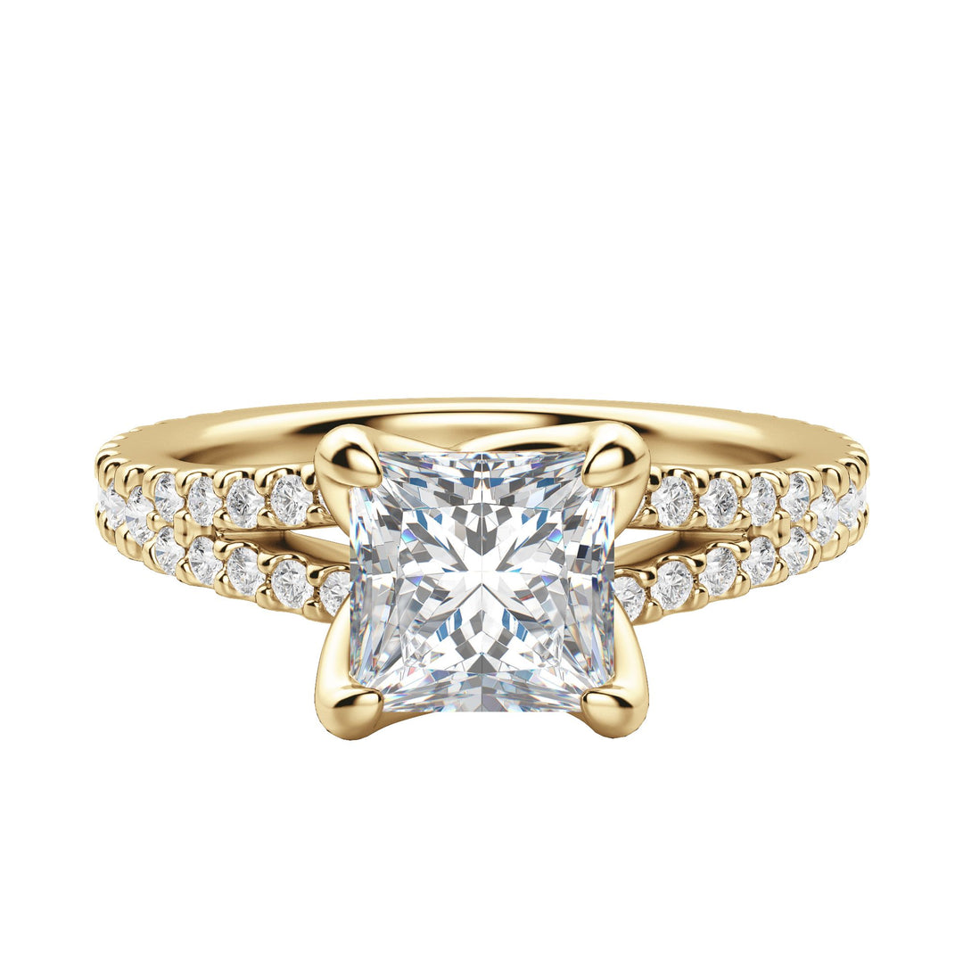 RAIA PRINCESS CUT MOISSANITE ENGAGEMENT RING