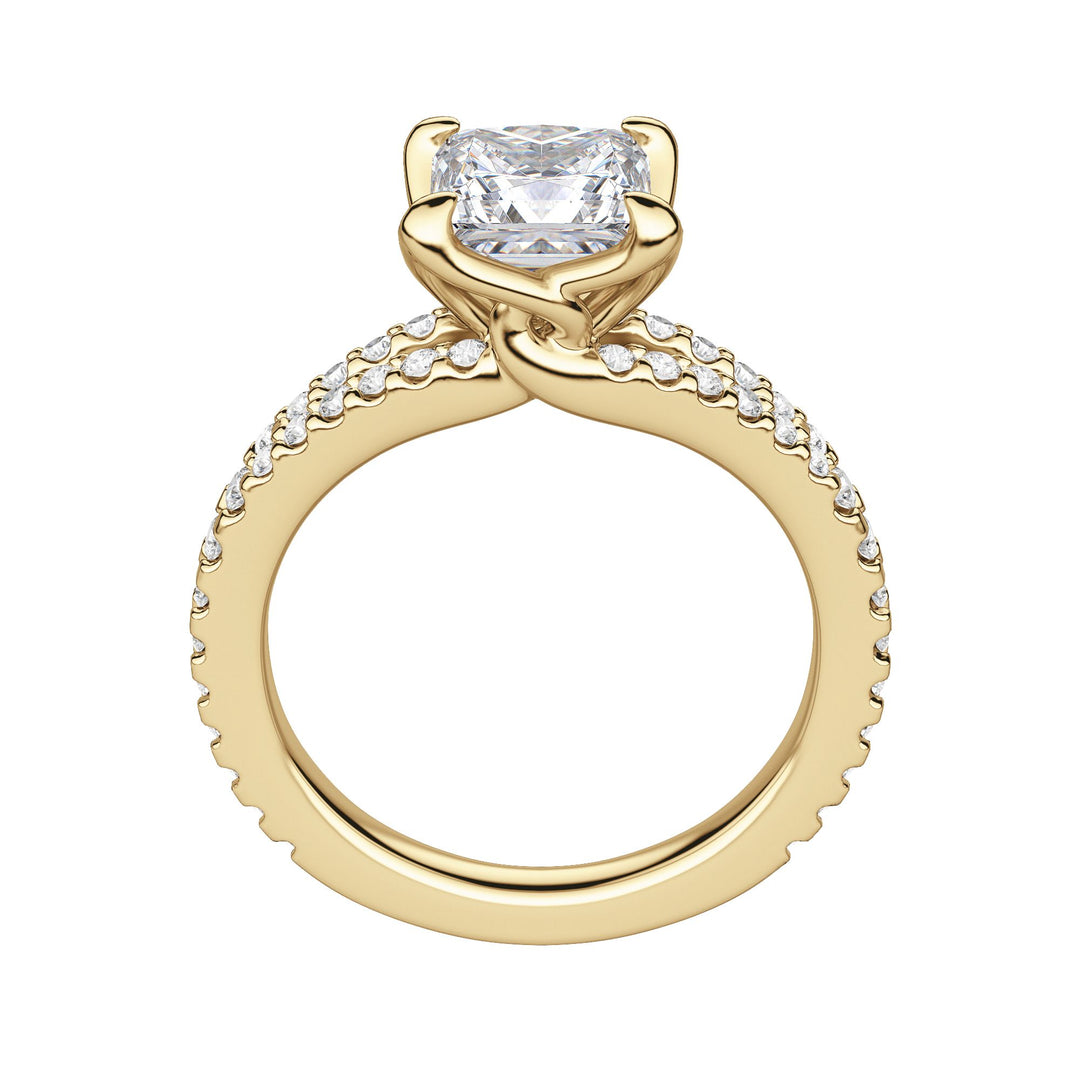 RAIA PRINCESS CUT MOISSANITE ENGAGEMENT RING