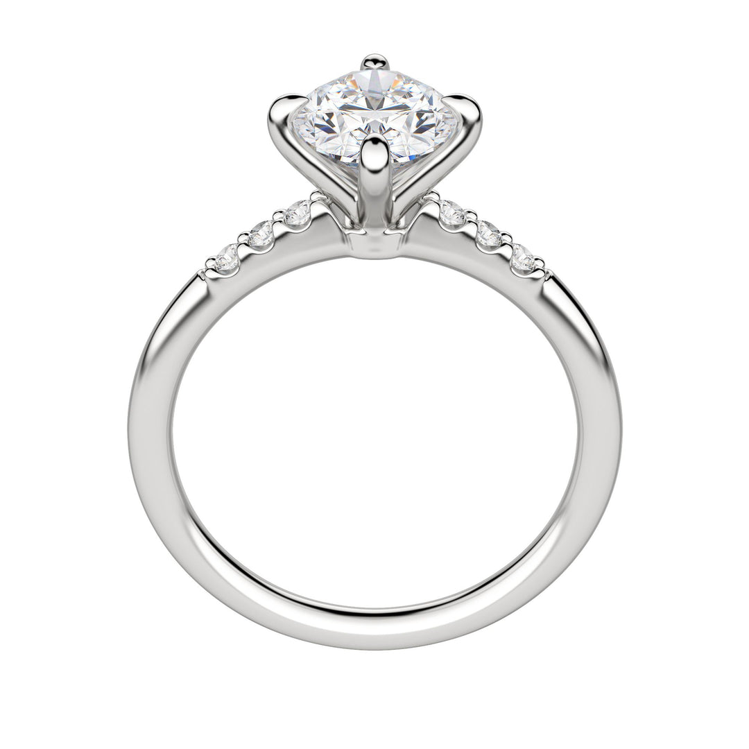 RHOS OVAL CUT MOISSANITE ENGAGEMENT RING