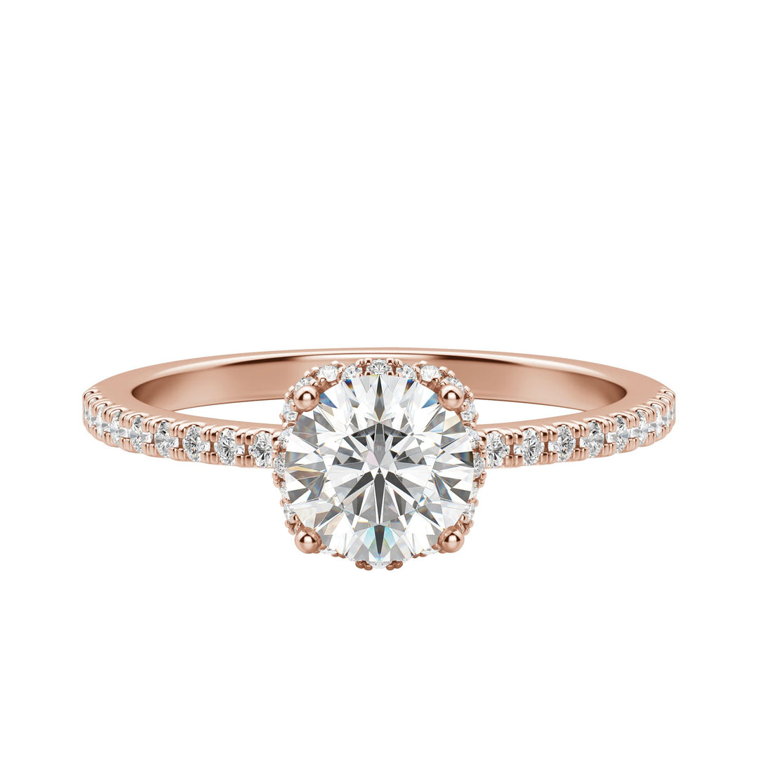 RIVA ROUND CUT MOISSANITE ENGAGEMENT RING