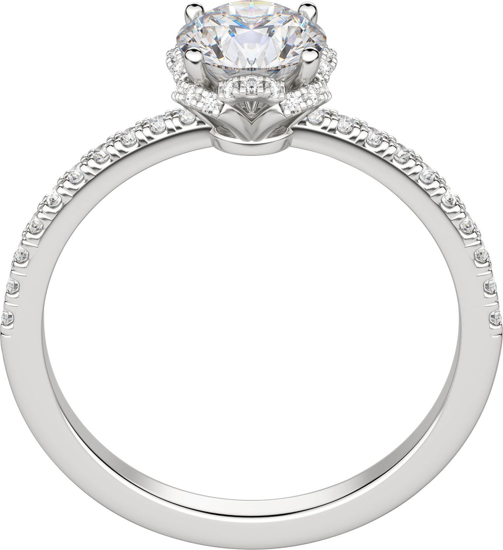 RIVA ROUND CUT MOISSANITE ENGAGEMENT RING