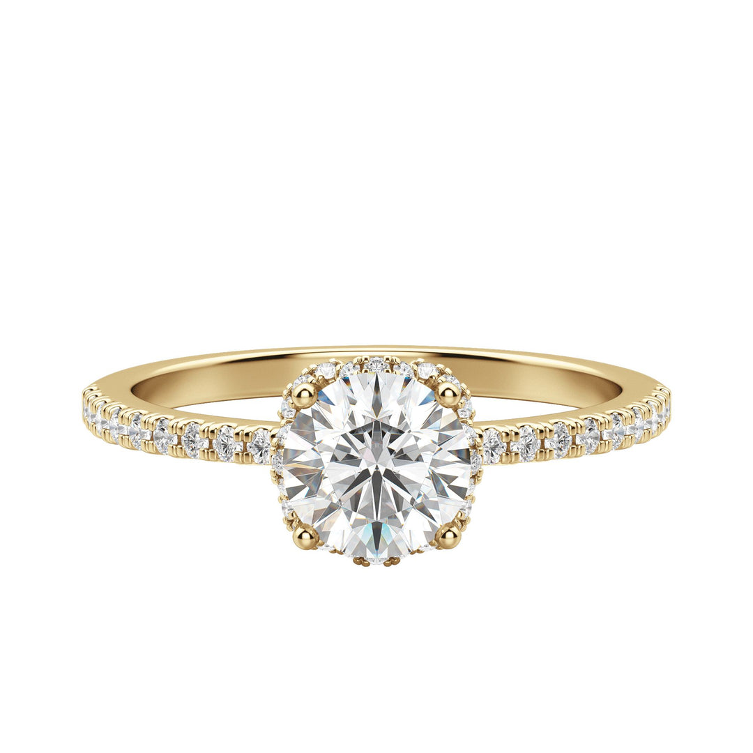 RIVA ROUND CUT MOISSANITE ENGAGEMENT RING