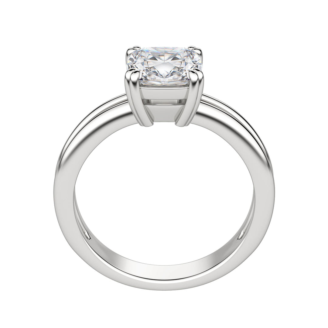 ROMA CUSHION CUT MOISSANITE ENGAGEMENT RING