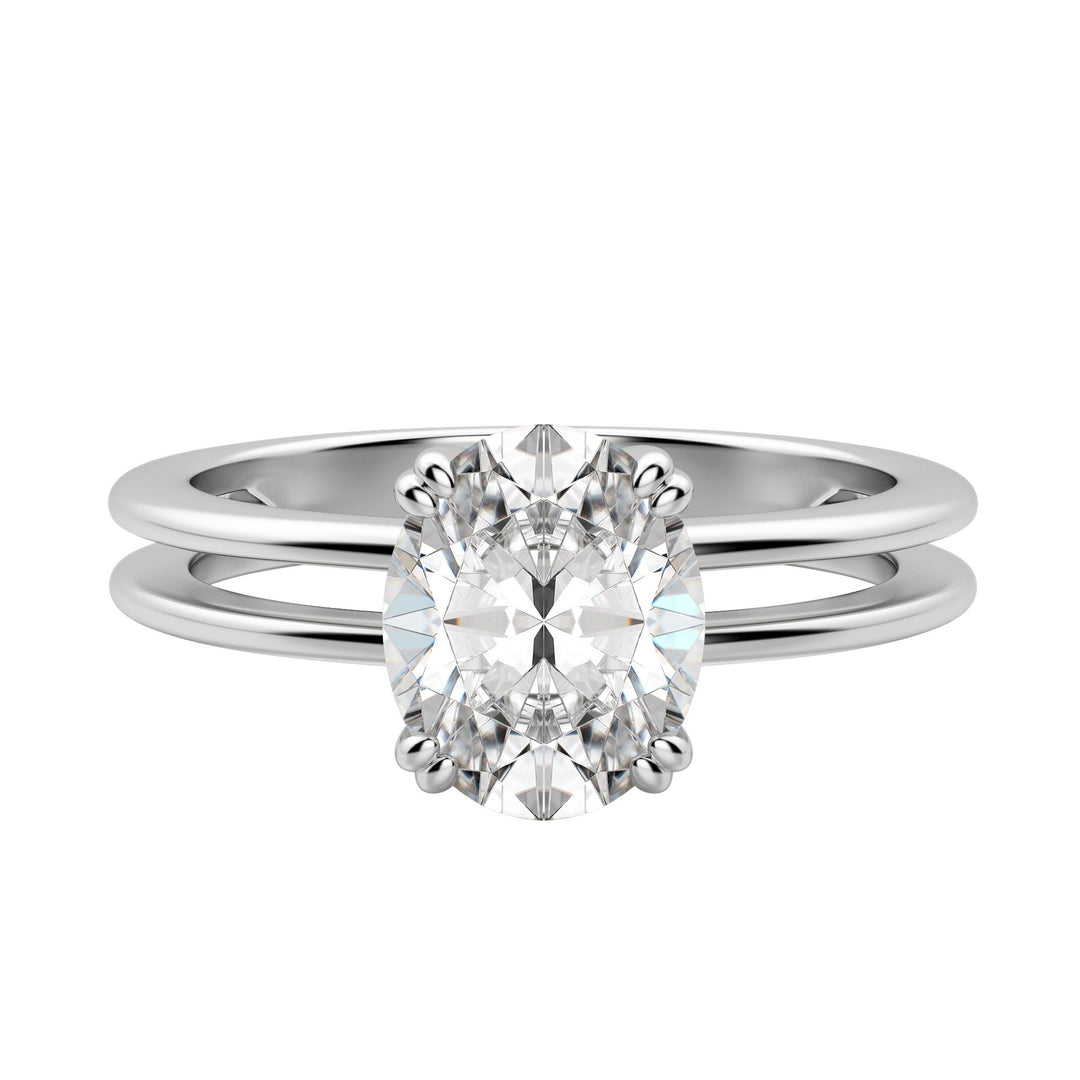 ROMA OVAL CUT MOISSANITE ENGAGEMENT RING