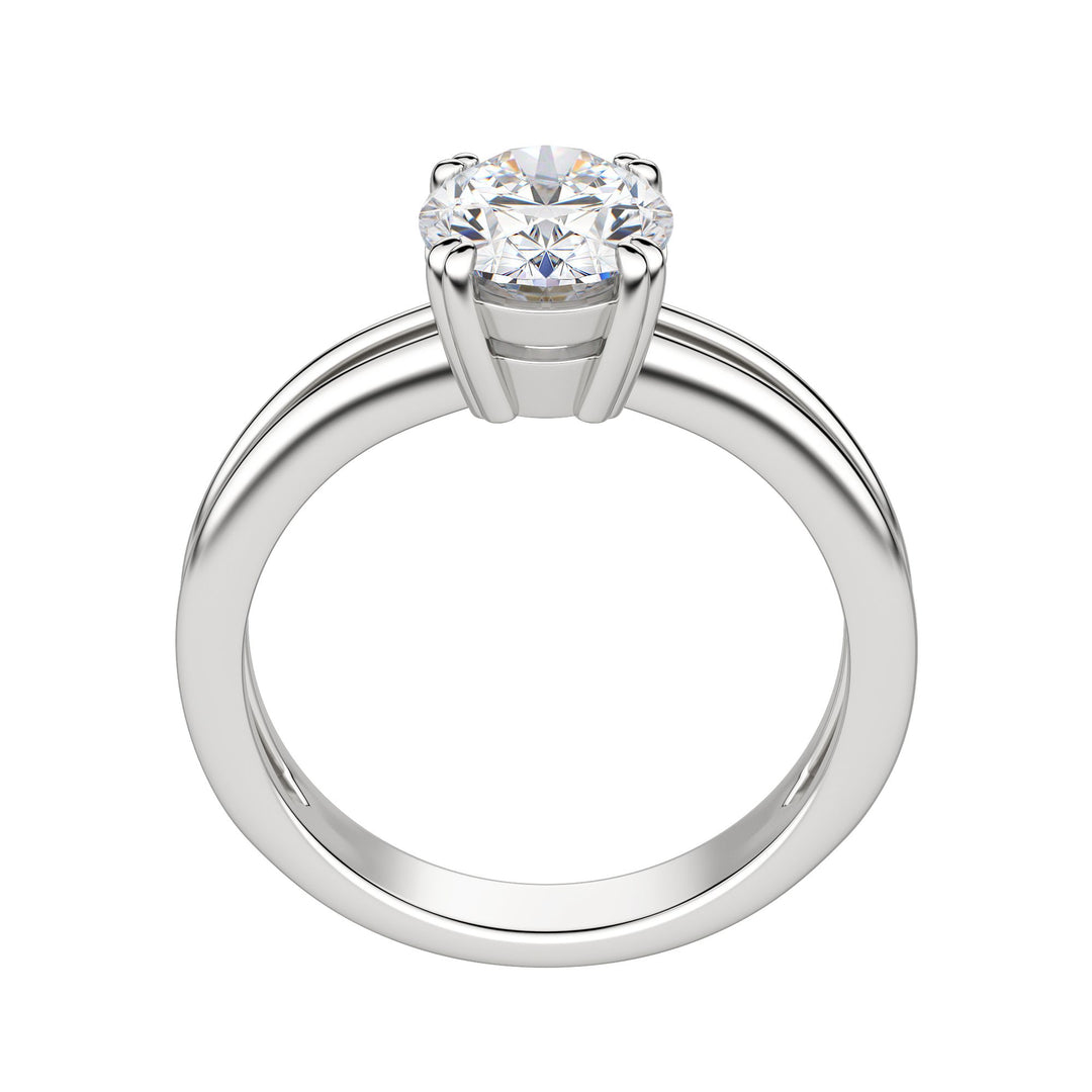 ROMA OVAL CUT MOISSANITE ENGAGEMENT RING