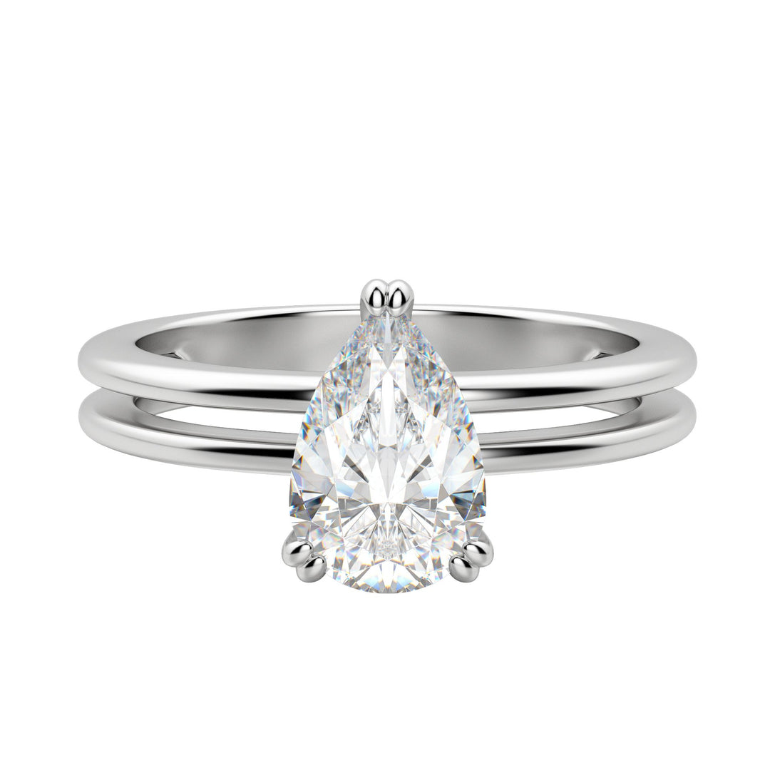 ROMA PEAR CUT MOISSANITE ENGAGEMENT RING