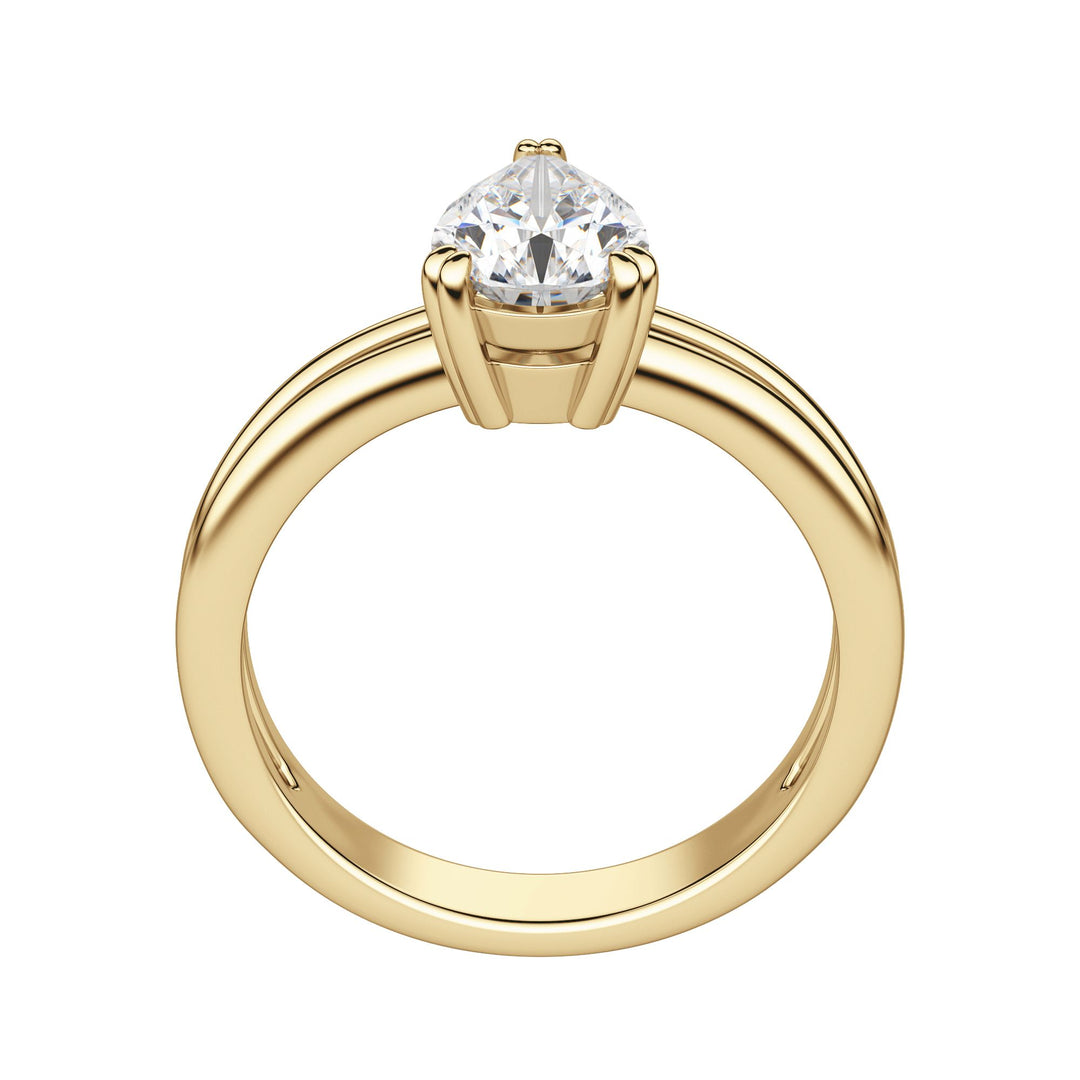 ROMA PEAR CUT MOISSANITE ENGAGEMENT RING