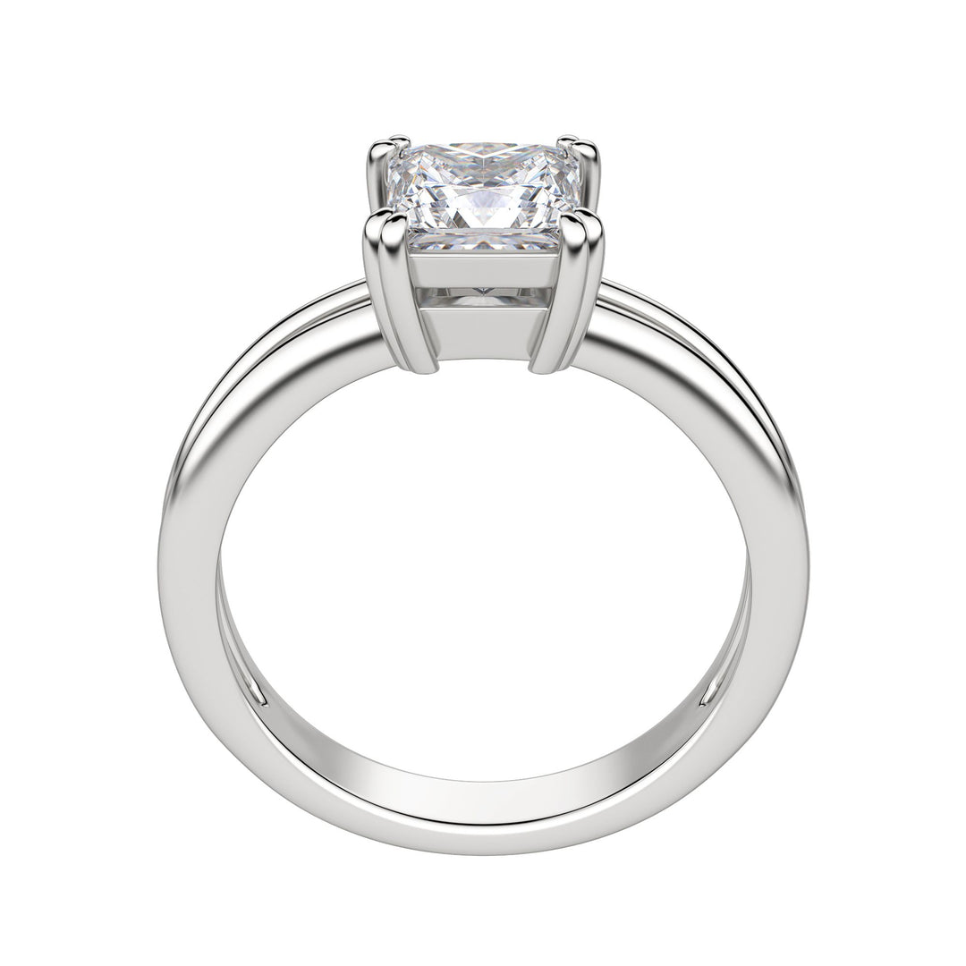 ROMA PRINCESS CUT MOISSANITE ENGAGEMENT RING