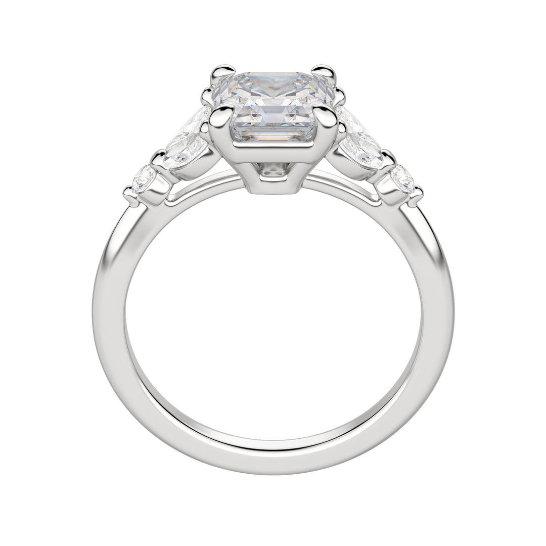 SERA ASSCHER CUT MOISSANITE ENGAGEMENT RING