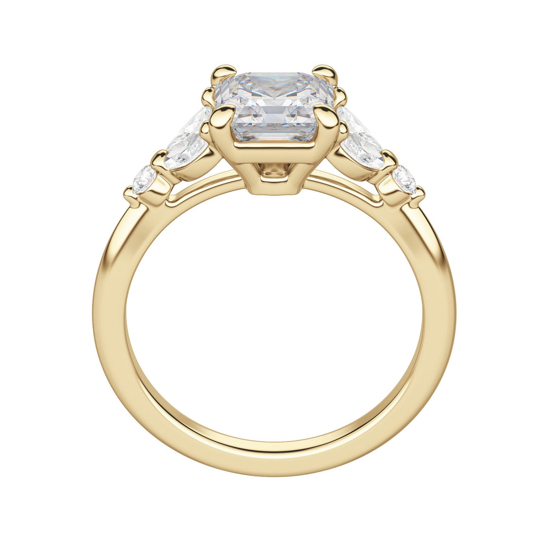 SERA ASSCHER CUT MOISSANITE ENGAGEMENT RING