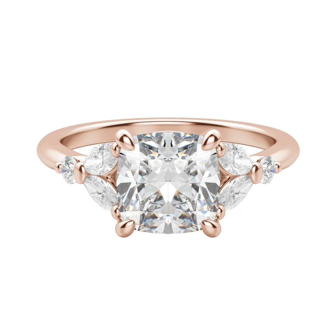 SERA CUSHION CUT MOISSANITE ENGAGEMENT RING